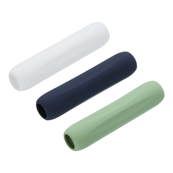 3pcs Pen Grip Silicone Case Silicone Ergonomic Design Sleeve Holder for Stylus Pens, White, Blue, Green