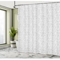 thumbnail image 4 of Ambesonne Music Shower Curtain, Minimalist Notes Clefs Art, 69"Wx84"L, Charcoal Grey White, 4 of 4