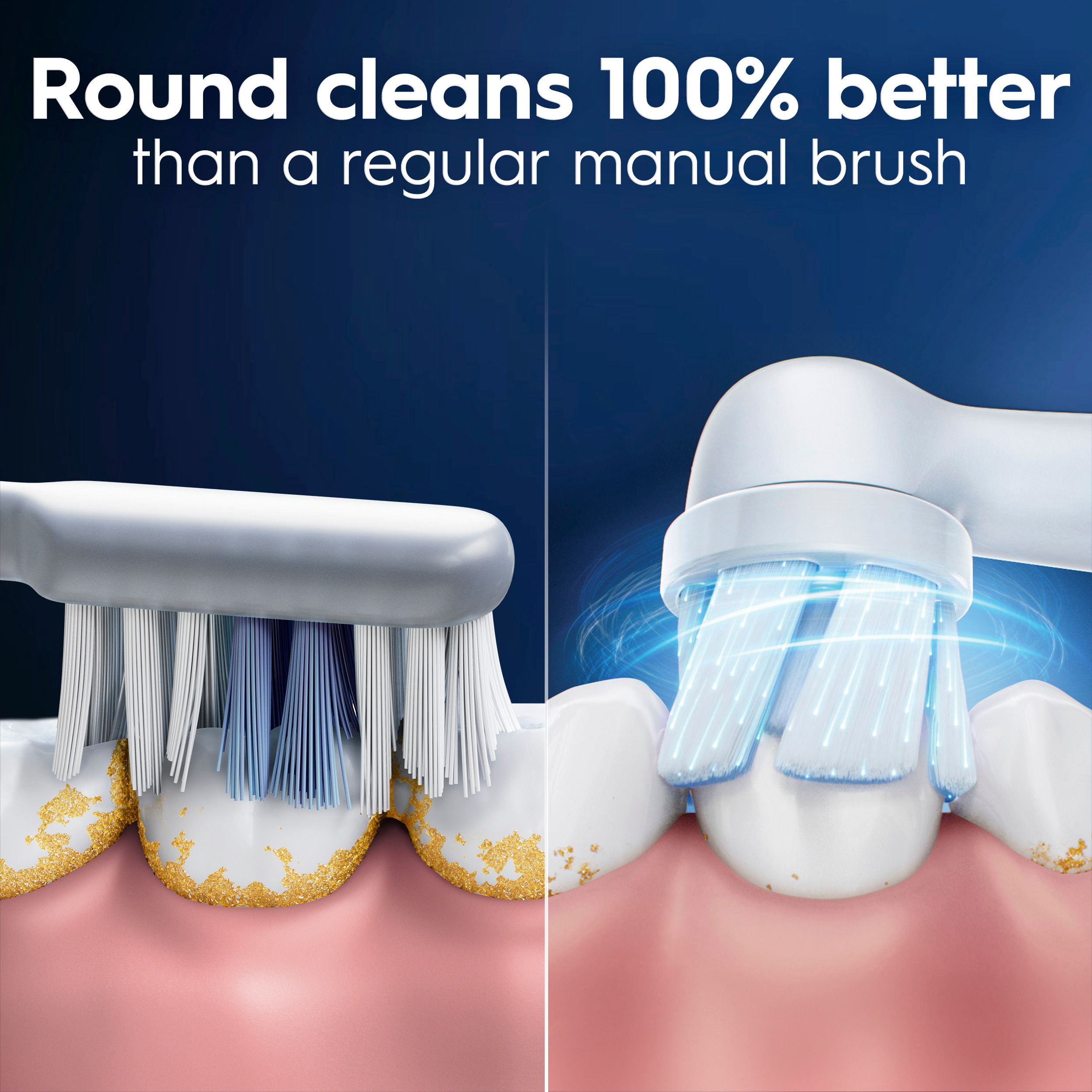 Oral-B iO Gum & Sensitive Replacement Heads, Electric Toothbrush Brush Heads, White, 4CT