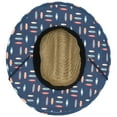 thumbnail image 2 of Panama Jack Kids Sun Hat - Straw Lifeguard, Surfboard Print Underbrim, UPF (SPF) 50+ UVA/UVB Sun Protection, 3 1/4" Brim (Navy), 2 of 3