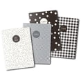 thumbnail image 1 of Carpe Diem A6 Notebooks 4/Pkg-Monochrome, 1 of 4