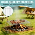 thumbnail image 4 of Walchoice Folding Campfire Grill, Stainless Steel Firepit Grill Grate, 16.7” x 12.8” Heavy Duty Portable Camping Grill Grate for Outdoor Cooking, Hiking, Picnics, BBQ, Backpacking, 4 of 8