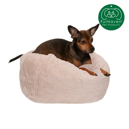 UPC: 0842229113167 | FurHaven Pet Products Round Plush Ball Dog Bed – Shell  Small – 18