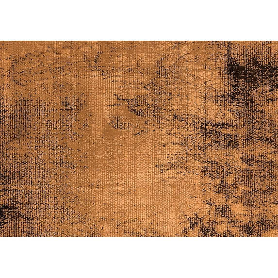 Ahgly Company Indoor Rectangle Oriental Orange Industrial Area Rugs, 8' x 10'
