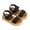 Black, variant on WOYY Summer Girls Double Straps Soft Sole Sandals (Toddler/Little/Big Kids)