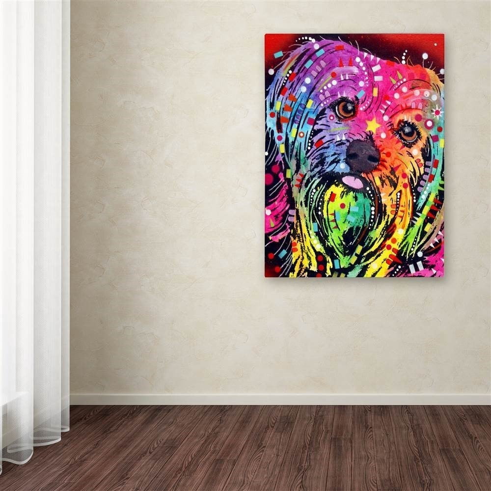 Trademark Fine Art "Yorkie" Canvas Art by Dean Russo