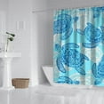 thumbnail image 2 of Sea Turtle Shower Curtain 72x72 Inch, Ocean Theme Waterproof Polyester Fabric Bathroom Curtain with Hooks, Marine Life Shower Decor for Beach Bathroom, 2 of 5