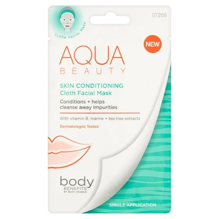 Aqua Beauty Skin Conditioning Cloth Facial Mask, single application