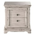 thumbnail image 2 of American Woodcrafters Providence Antique White Wood Two Drawer Nightstand, 2 of 8