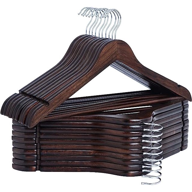StorageWorks 20 Pack Cintre en Bois de Noyer l (Tout Neuf)