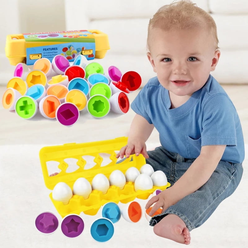 Brinquedos bebês Montessori Brinquedos Ovo 3D Puzzle Jogo Aprendizagem  Brinquedos Jogos Inteligentes De Matemática Ovos Sorter Combinando  Parafusos Kids Presente