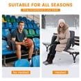 thumbnail image 6 of Slsy Double Heated Stadium Seat Bleacher Seat with Back & Arm Support, Portable 6 Reclinng Positions Stadium Seating for Bleachers, Bleacher Seats for Sports Events, Outing, Travelling, Hiking, 6 of 10