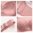 thumbnail image 3 of Women's Lace Bralette with Wide Adjustable Straps, Non-Wired Full Coverage Minimizer Bra, Comfortable Everyday Underwear with Anti-Slip Support, 3 of 6