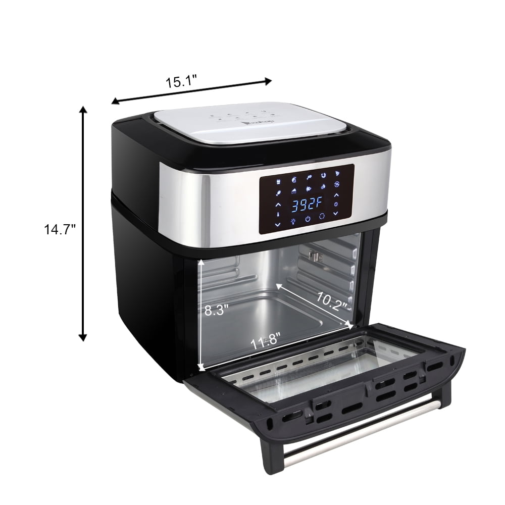 Lowestbest Electric Hot Air Fryers Oven, Air Fryer Oil-Free, 1800W 16L Air Deep Fryer, 8 Presets Electric Air Fryer, Oilless Cooker for Roasting, LED Touch Screen Control, Black Lowestbest Electric Hot Air Fryers Oven, Air Fryer Oil-Free, 1800W 16L Air Deep Fryer, 8 Presets Electric Air Fryer, Oilless Cooker for Roasting, LED Touch Screen Control, Black