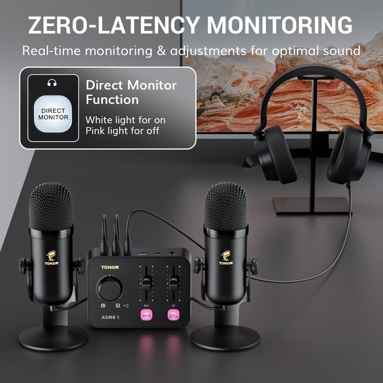 ASMR Microphone Equipment Bundle with Audio Interface, Immersive