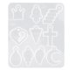 thumbnail image 1 of GOOHOCHY Pendiente Charm Mold Jewelry Drop Dangle Pendiente Fundición Molde de silicona Resina epoxi DIY Crafting, 1 of 8