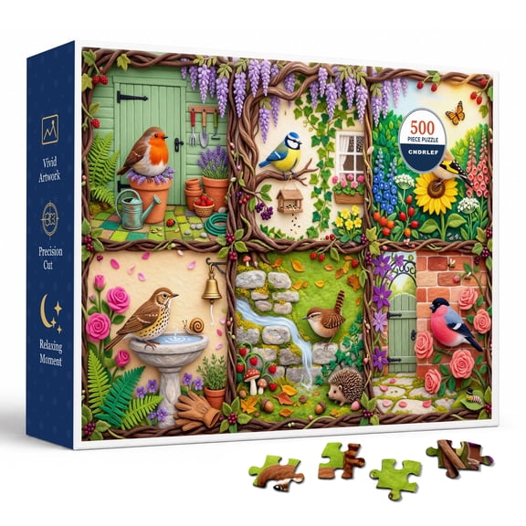CNDRLEF Birds in A 500 Pieces Jigsaw Puzzle for Adults, 20.5 x 15 in
