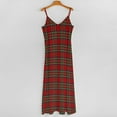 thumbnail image 5 of Royal Stewart Tartan Plaid Sleeveless Dress Women's Evening Dress Womans Clothing, 5 of 9
