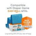 thumbnail image 2 of Diaper Genie Platinum Diaper Pail, Matte Gray, Stainless Steel, Foot Pedal, Odour Control, 18 Easy Roll bags / holds up to 846 diapers, 2 of 9