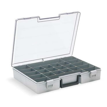 Flambeau Compartment Box,Snap,Gray,15 1/2 in 6770AH