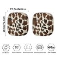 thumbnail image 2 of Kuiaobaty Foldable Car Windshield Sunshade 2 Pack Auto Front Window Sunshade Sun Shield Protector Automotive Accessories Retro Brown Cow Print Pattern for Mini SUVs Small Sedans, 2 of 6