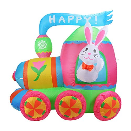 4 Foot Easter Inflatables Egg Outdoor Decorations Blow Up Holiday Party