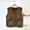 Brown, variant on Women Sleeveless Warm Winter Coat Plush Button Down Sleepwear Fuzzy Fleece Fluffy Pajama Tops Jacket with Pockets