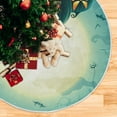 thumbnail image 5 of GZHJMY Halloween Tree Skirt Pumpkins Moonlight Xmas Tree Skirt Floor Door Round Mat Decorations for Holiday Party Home Christmas Day Ornaments, 47.2", 5 of 6