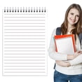 thumbnail image 2 of A4 Top Spiral Notebook, Thickened Horizontal Lined Book, Wirebound Writing Pad, 80 Sheets Top Bound Notebook, Graph Paper Notebook, No Bleed Smooth Paper for Office Meeting Note Taking Daily Journal, 2 of 5