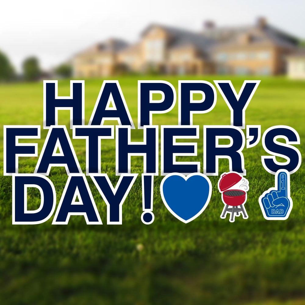 Happy Father's Day Yard Sign, 18in Tall Father’s Day Yard