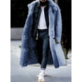 thumbnail image 5 of Plush Fur Warm Winter  Trench Coat (M, Red), 5 of 5