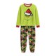 thumbnail image 4 of Moonsky-Green Flannel Christmas Pajamas For Family Parent-child Warm Christmas Set Christmas Letter Printed Home Wear Pajamas Two-piece Mom Set Matching Christmas Pjs For Family#Women 2XL, 4 of 5