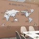thumbnail image 1 of Pegatinas de pared acrílicas 3D con mapa del mundo, pegatinas de espejo tridimensionales, decoración de fondo de dormitorio y oficina, 1 of 4