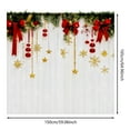 thumbnail image 2 of Hearth & Gear Rideaux Imprimés pour les Fêtes 2 Pcs de Rideaux Plats 2D Imprimés Rouges avec Flocon de Neige et Motifs Convenant à la Chambre Salon Rideaux Pailletés pour Chambre Texture Rideau de Douche 3 Pieds, 2 of 6
