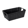 thumbnail image 1 of Simplify 25094-BLACK Étagère de Rangement Tissée, Noir - Petit, 1 of 4