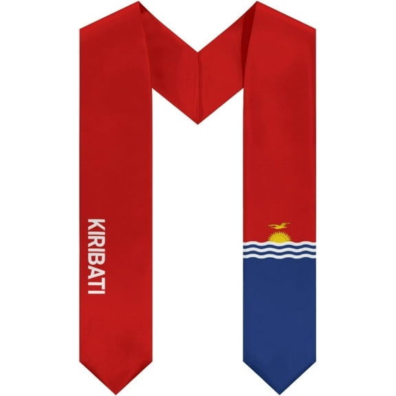 DABOYOZHZH Kiribati Flag Cool Graduation Stole Shawl Sash Honor For Study Aboard International Students