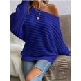 thumbnail image 3 of Suéter de cuello alto sólido suéter de punto suelto suéter de mujer casual femenino otoño invierno 2024 señora manga larga prendas de punto, 3 of 5