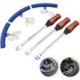 thumbnail image 1 of Tire Lever Tire, Tire Spoon Tire Lever Tire Spoons Lever Iron Tool Kits 3pcs Tire Lever Lever Tool + 3pcs Wheel Rim Protectors Tool Kit For Motorcycle Bike Tires, 1 of 7