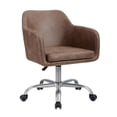 thumbnail image 1 of Linon Rylen Chaise de Bureau Argent, 1 of 7