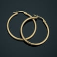 thumbnail image 3 of KoolJewelry 10k Yellow Gold Polished Hoop Earrings (2x20, 25, 30, 35, 45 mm), 3 of 6