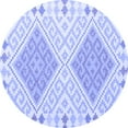 thumbnail image 1 of Ahgly Company Indoor Round Southwestern Blue Country Area Rugs, 7' Round, 1 of 4