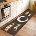 thumbnail image 2 of 2'x6' Rug Runners for Hallways Kitchen, Japanese Style Non Slip Entryway Beside Floor Carpet Runner, Dark Brown Rustic Owl Birds Tree Branches Laundry Room Bedroom Throw Rugs Mat for Family Pet, 2 of 8