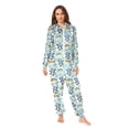 thumbnail image 4 of joogoo Cartoon Pandas Skating Unisex Adults Onesies Pajamas Jumpsuits L, 4 of 7