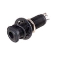 thumbnail image 1 of GLFILL 1pcs Electric Guitar Jack- Anti-noisy Bass Parts 6.35mm Stereo-Output Input 1/4 Inch Socket Plug- Brass Straight Ribbed Tube Black, 1 of 7