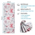 thumbnail image 2 of Pink Butterfly Star Floral Peach Pattern Hot Yoga Mat Towel Non Slip for Hot Yoga - Quick-Drying Yoga Mat Cover with 4 Corner Pockets with Travel Bag - Hot Yoga Towel Non Slip 74"x26", 2 of 6