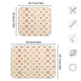 thumbnail image 3 of Heart and Circle Dish Drying Mat 16x18 Absorbent Microfiber Draining Rack Pad for Kitchen Counter Sink, 3 of 8