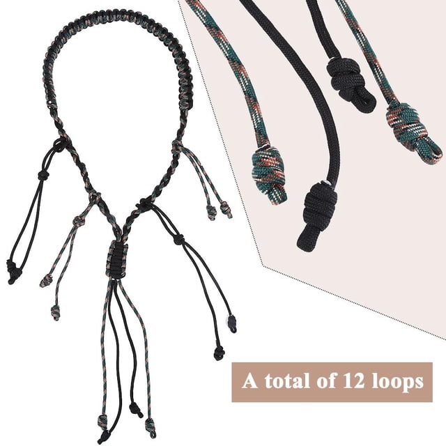 LAFGUR Hunting Lanyard, Goose Call Lanyard, Durable Portable 3Colors For Outdoor Hunting