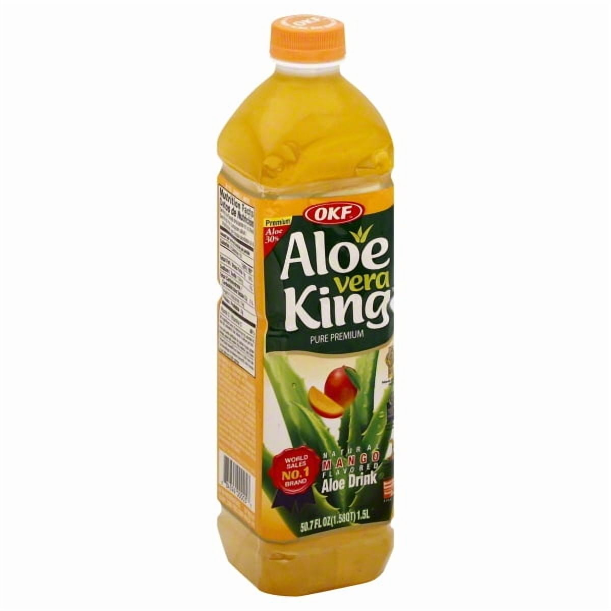 (6 pack) OKF Aloe Vera King Drink, Mango, 50.7 Fl Oz