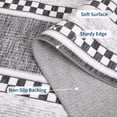 thumbnail image 7 of Checkered Area Rug 8x10, No Slip Washable Rug, Modern Bedroom Rug Under Bed Ultra Carpet, Low-Pile Rugs for Living Room Bedroom Dining Room, Grey, 7 of 7