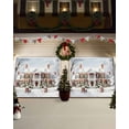 thumbnail image 3 of Garage Door Banner Cover 7 x 8 ft, Christmas Farm House Xmas Tree Snow Landscape Xmas Wreath Christmas Garage Door Decorations Holiday Christmas Backdrop Decor for Winter New Year Xmas Party, 3 of 6